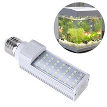 빔프로젝터렌탈 특수조명 업소용수족관 UEETEK-7W E27 LED 에너지 절약 램프 물고기 꼬투리와 상자 수족관 흰색 탱크 수평 플매트 카펫 러그 옥수수 빛