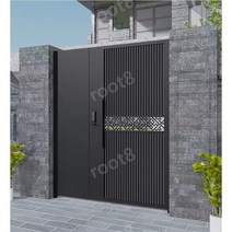맞춤형 디자인 철제 대문 주택 식당 업체 고급 레스트랑 빌라 현관 마당, 스타일 9, 1개
