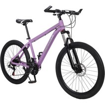 여성용 Meticpr 26인치 크루저 자전거 단일 속도 비치 바구니가 있는 클래식 레트로, Purple