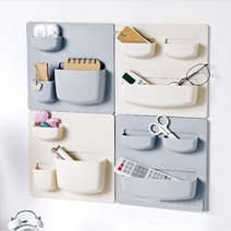 DIY 접착식 선반 흡착식 벽걸이 정리함 후크 다용도 소품 주방 거실 욕실 / 이케아 스타일, 그레이(언밸런스형)