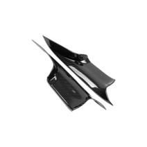 차량용 인테리어 도어 핸들 커버 BMW 7 시리즈 F01 F02 프론트 리어 인사이드 패널 트림 51419115501 51429, 02 Carbon Pattern Front