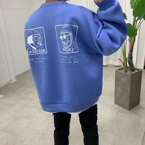 스트릿제이 네모 레옹 네오프렌 맨투맨