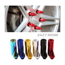 EASY ROOM 스파이크 경량 너트 차량 휠 도난 방지 락너트, 골드