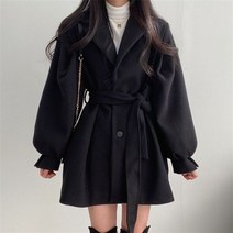 여성 코트 트렌치 체크 숏 숲 메이드 맥 반 핸드 롱코트 울 무스탕 여자
