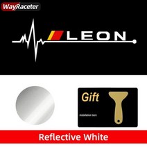 좌석용 반사 비닐 자동차 창 스티커 이비자 큐프라 아로나 Ateca 코르도바 엑세오 레온 미이 타라코 톨레도 아로사 알티아 알함브라, Leon+1 Piece