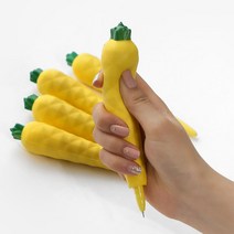 3000 PF 파인애플 스퀴시중성펜 0.5mm 말랑이피규어 젤펜 단체선물 답례품, 단품, 단품
