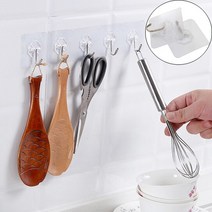 10pc 투명한 강한 자기 접착 성 벽 걸이 방수 재사용 할 수있는 흔적 부엌 목욕탕을위한 걸이 걸이 가정 부속품