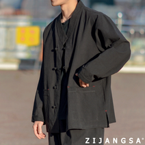 [24005] 선염 무명 17수 브이넥 상의 저고리 /정국한복/생활한복/절복/법복/공항패션/지장사