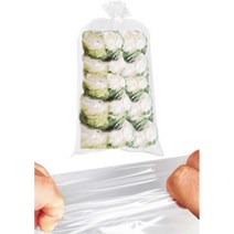 긴중형 55x105 대용량 김장봉투 100장 투명비닐 무지봉투 투명봉투 김장백 김장용품, 1개