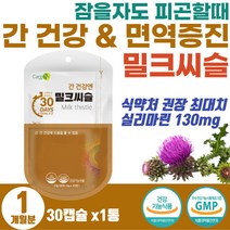 미국산 밀크씨슬 SILYMARIN 최대함량 간에좋은 영양제 ATL 수치 기능 개선 도움 직장인 음주 회식 간 피로 숙취 건강 보호제 밀크시스 잠을자도 피곤 할때 고함량 실리마린