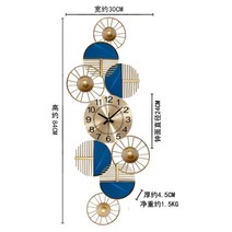 벽시계추천 이케아시계 이케아벽시계 시계배우기 교육용시계 개업선물 대형 럭셔리 벽시계 골드 사일런트 북유럽 벽시계 현대 디자인 금속 크리 에이 티브 Orologi 다 파레테 홈, 30x84cm