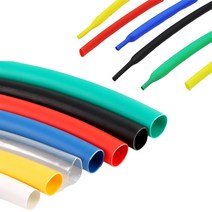 열수축튜브 전기 전선 1파이-150파이, 노랑, 120파이 x 50cm