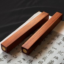 흑단목 1쌍 붉은 종이 그림 사용자 클래시컬 중국풍 문진, T13-산가지 미니 대진-커스텀 새기기