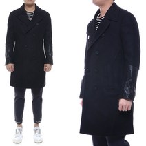 [유니코] [닐바렛] 17FW 남성 레더소매 6버튼 코트 (PBCA204CF056C0117F)