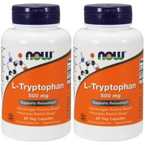 나우푸드 L-트립토판 500mg 베지 캡슐, 120정, 2개