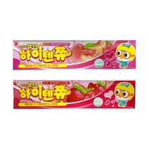 [무료배송X20개] 뽀롱뽀롱 뽀로로 하이텐쮸, 복숭아맛(10개) 딸기맛(10개)
