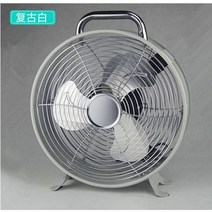 옛날선풍기 레트로꼬마선풍기 엔틱 빈티지 선풍기 탁상 소형 미니 Huafei 금속 데스크탑 레트로 모든 금속 책상 팬 10 인치 학생 팬, 빈티지 화이트