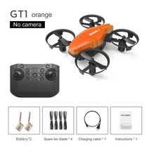 2023년신상 4 채널 원격 제어 항공기 고도 2 기어 미니 Quadcopter 드론 6 축 자이로 속도 조절 크리스마스 선물, Orange 2 Battery+CHINA