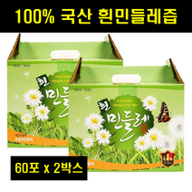 흰민들레차 흰민들레즙 포공영 하얀 흰꽃 민들레즙 포공영차 백민들레 엑기스 액기스 진액 60포 2박스
