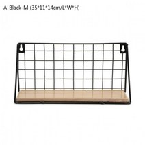 벽 디스플레이 선반 욕실 거실 주최자 홈 액세서리 도구 경량 렉 설치, A-Black-M aliexpress