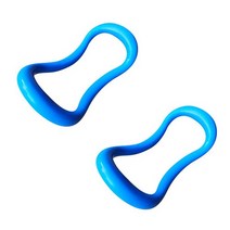 디온리원 종아리 스트레칭 셀프 마사지 필라테스 요가링 2p, 하늘색