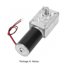 하이보1마력58-3157ZY DC12V 24V 감속 모터 7-470rpm 70kg.cm 대형 토크 고출력 웜기어 회전 테이블 도어, 03 12V 12rpm_03 Package C