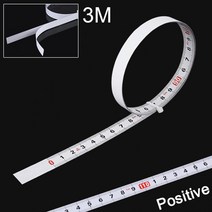 측정기 3m 스테인레스 스틸 점성 스케일 테이프 측정 작업대 톱 테이블 용 자기 접착 메트릭 눈금자