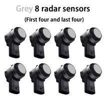 지게차후방감지기 굴삭기 후방경보기 OEM 센서 주차 지원 백업 레이더 부저 시스템 후면 앞 범퍼 혼다 시빅 10 11 FC FK 20162023, Grey (8 )+16-21 Civic 10 FC FK