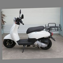 클래식 화이트 스쿠터 미니 50cc 전기오토바이, 전국3테이크아웃컬러비고