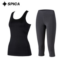 스피카 여성용 나시 칠부 레깅스 요가복 상하의 세트 SPA612709