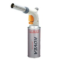 코베아 액화 방지 장치 내장 원터치 결합방식 저압에서 고압으로 용도에 맞는 불꽃조정 가능 헤스티아 캠핑용 다용도 가스토치, 블랙