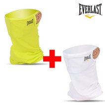 에버라스트 FR7 버프 마스크 1+1 자전거 골프 야외 활동 자외선 차단 귀걸이 쿨멀티 스카프, 화이트+형광그린