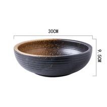 면기 세라믹 초대형 호텔 국그릇 산채소 생선그릇 물끓이기 슈퍼빅 특대형 밀가루반죽 14인치 빅그릇, T12-시황 12인치(적합사용 3-5)