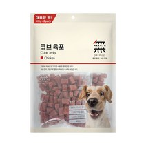 바우와우 무마진 큐브육포 치킨 대용량 강아지간식 800g, 치킨 큐브 800g