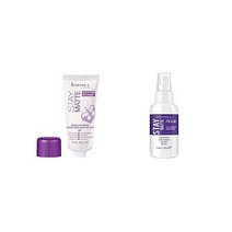 림멜 Stay 매트 프라이머 1 Ounce (1 Count) Makeup Refines S탑s Shine Smooths 스킨 앤드 Fix & Go 2-in-1 프라이머 세