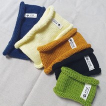 아토즈 핸드메이드 뜨개 강아지 고양이 넥워머 니트 목도리 목폴라, L, 빨강