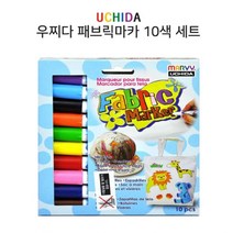 인테리어쫘닡 DIY 가방 모자 티셔츠 그림 그리기 패브릭 마카 10색 %^&*#, 옵션선택퉅 본상품선택