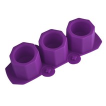 3홀 라운드 콘크리트 화분 석고 금형 DIY 아로마 테라피 양초 장식용, 12 Octagon-purple