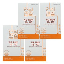 안국건강 루테인 미니 100 60정 4박스, 상세페이지 참조, 상세페이지 참조, 6g / 4박스
