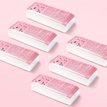 텐포인트 제모용 왁싱부직포(100매) 6개 세트 왁싱재료 왁스스트립 무슬린천 셀프제모 슈가링용 브라질리언, 왁싱부직포(100매)*6개 세트