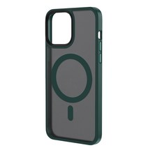 ISEE아이시 Apple 맥세이프 아이폰13 반투명 미끄럼방지 휴대폰 케이스 측면TPU+뒷면PC 3종컬러, 그린
