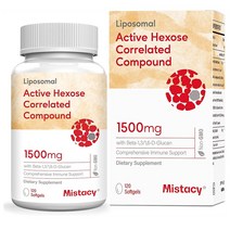 Mistacy 미스태씨 AHCC 표고버섯균사체 1500mg 120정