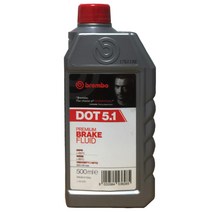 브렘보 brembo brake fluid브레이크액 오일 도트5.1 500ml, 1개, dot5.1