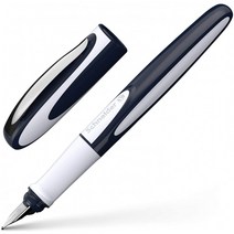 Schneider Ray 만년필 파란색 잉크 진한 파란색 / 밝은 회색 배럴 각 1 개 (168203)