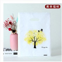 크리스마스쿠키박스 화과자케이스 선물포장 손잡이가 있는 더 많은 패턴 보석 비닐 봉투 두께 부티크 선물, 23 yellow tree_01 15x20cm