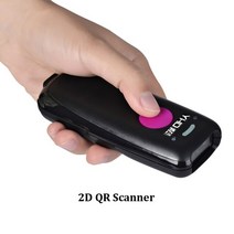 무선 바코드 스캐너 가성비갑 블루투스 1D CCD 2D QR 스캐너 휴대용 유선 무선 스토리지 핸드 미니 리더 레드 라이트 Windows iOS ndroid