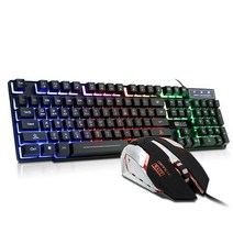 BUyuS[WATT] 유선 데스크탑 세트 K7-1000 Rainbow [블랙] [키보드USB/마우스USB]굿딜 브이숍, 상세페이지 참조, 상세페이지 참조
