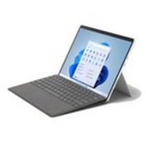 마이크로소프트 2022 서피스 프로 8 13 + 플래티넘 타입커버, 플래티넘(Surface Pro8, 타입커버), 코어i5 11세대, 256GB, 8GB, WIN11 Home, 8PQ-00014(Surface Pro), 8XA-00077(타입커버)