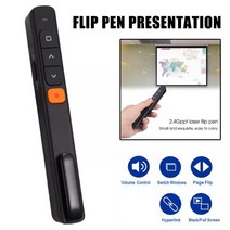 프리젠 테이션 리모콘 무선 포인터 N35 RF 2.4GHz PPT 슬라이드 어드밴서 USB 원격 제어 플립 펜 파워포인, 01 black