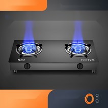 가정용 유리 LPG 천연가스 터보 고화력 중식 가스렌지 가스레인지 2구 강화유리 자동차단, LPG/쳔연가스(LNG), 고화력형(천연가스)